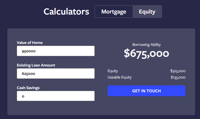 Auro useable equity calculator