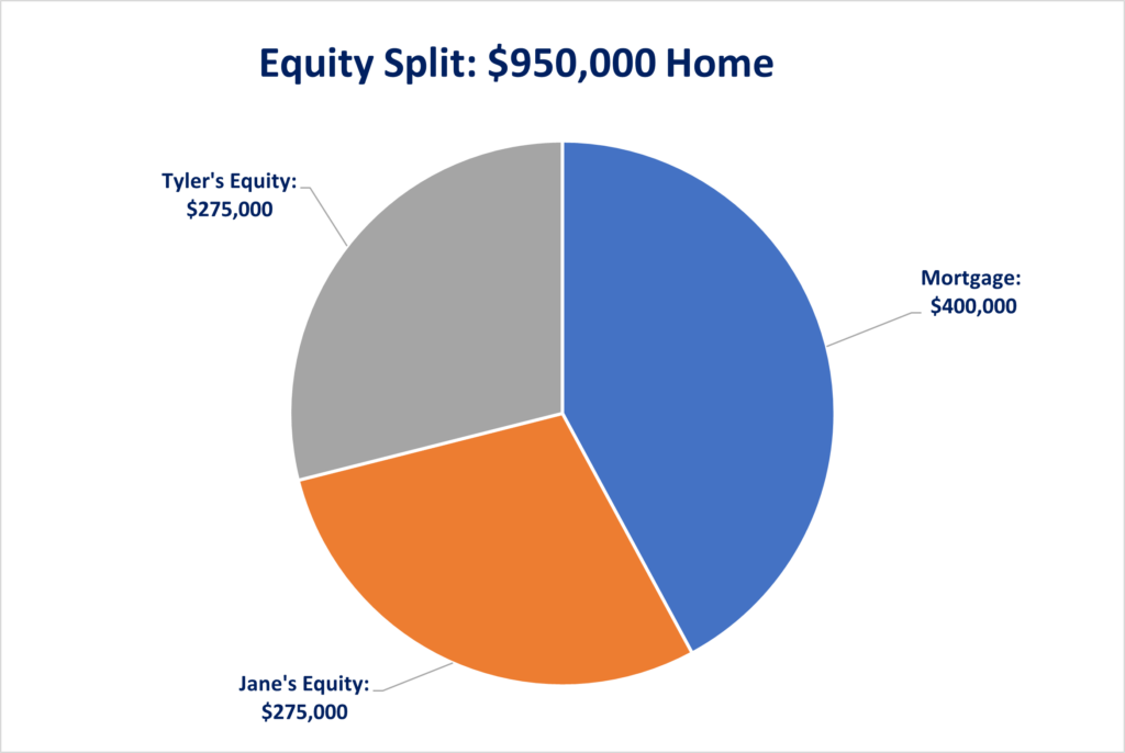 Equity split infographic for determining share percentage