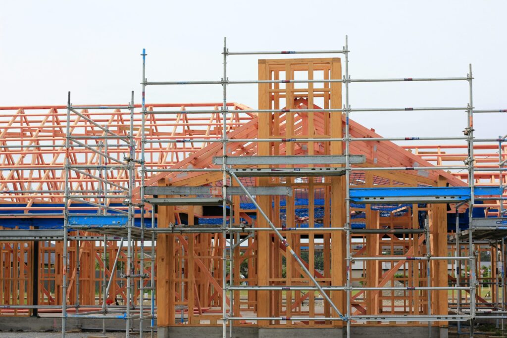 new build home under construction