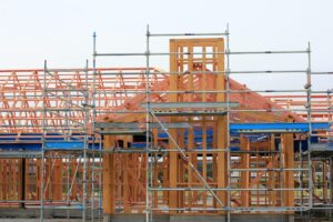 new build home under construction